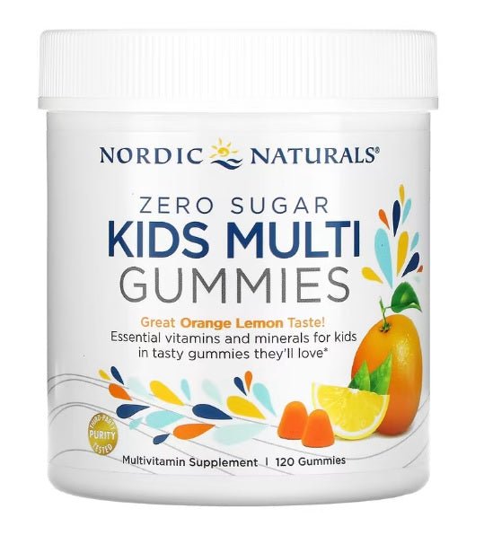 Kids Multi Zero Sugar, Orange Lemon - 120 gummies - VitaeSupps