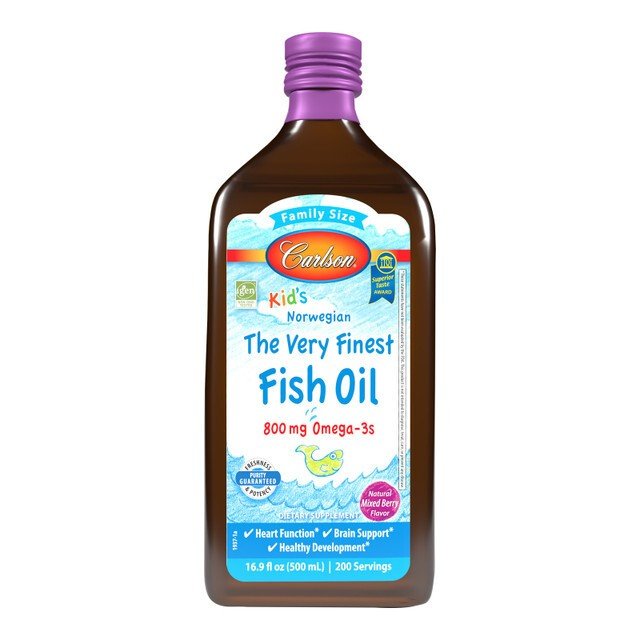 Kid's The Very Finest Fish Oil, 800mg Mixed Berry - 500 ml. - VitaeSupps