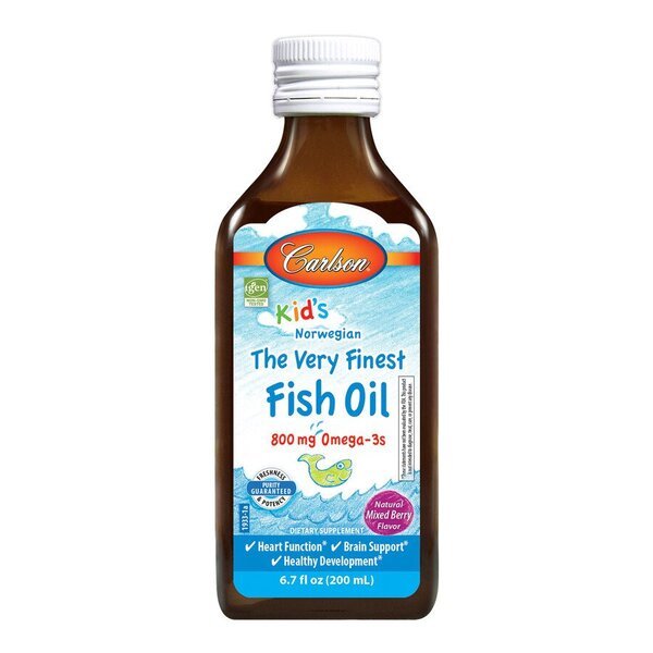 Kid's The Very Finest Fish Oil, 800mg Natural Mixed Berry - 200 ml. - VitaeSupps