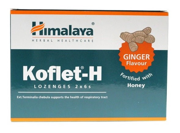Koflet - H, Ginger - 12 lozenges - VitaeSupps