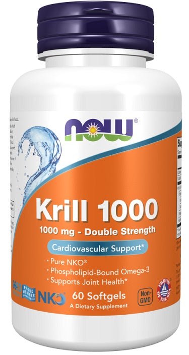 Krill Oil, 1000mg Double Strength - 60 softgels - VitaeSupps