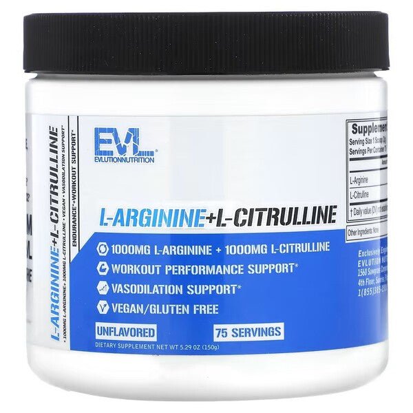L - Arginine + L - Citrulline Powder - 150 grams - VitaeSupps