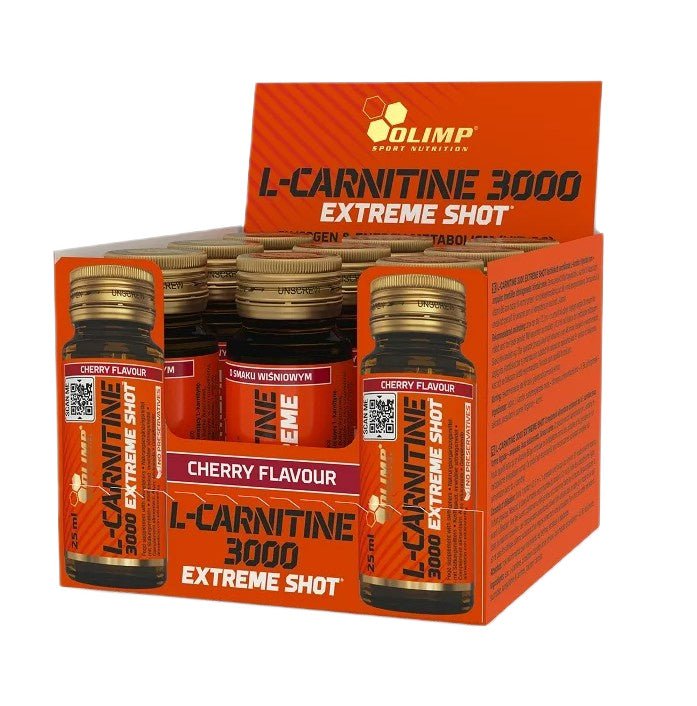 L - Carnitine 3000 Extreme Shot, Cherry - 9 x 25 ml. - VitaeSupps