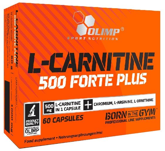 L - Carnitine 500 Forte Plus - 60 caps - VitaeSupps