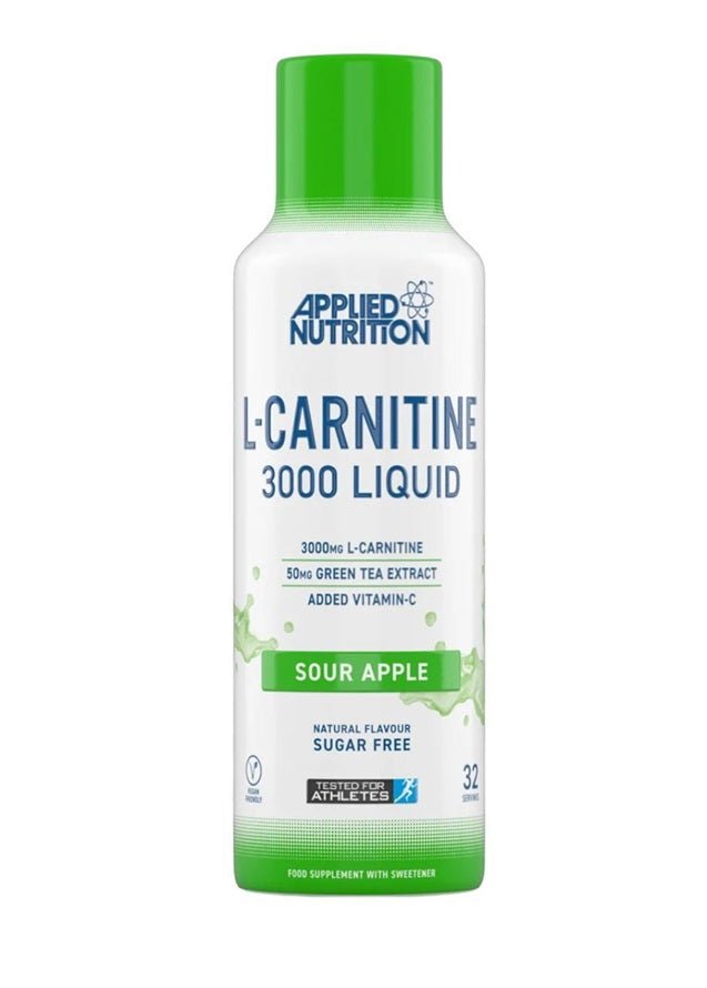 L - Carnitine Liquid 3000, Sour Apple - 480 ml. - VitaeSupps