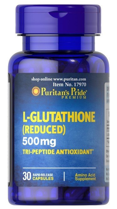 L - Glutathione Reduced, 500mg - 30 caps - VitaeSupps