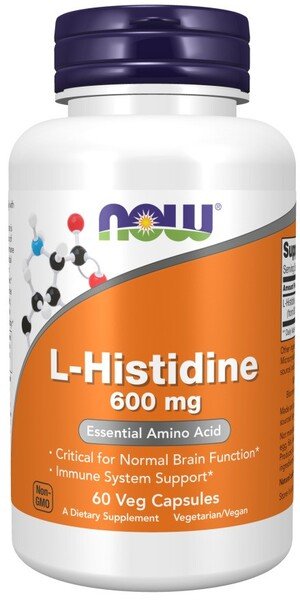 L - Histidine, 600mg - 60 vcaps - VitaeSupps
