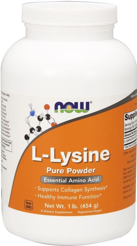 L - Lysine, 1000mg (Powder) - 454 grams - VitaeSupps