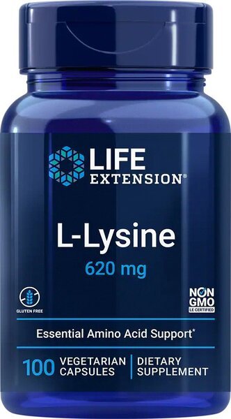 L - Lysine, 620mg - 100 vcaps - VitaeSupps