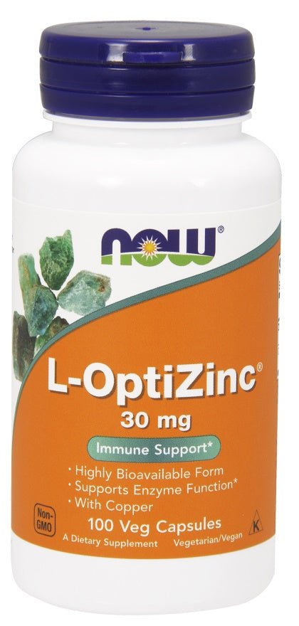 L - OptiZinc, 30mg - 100 vcaps - VitaeSupps