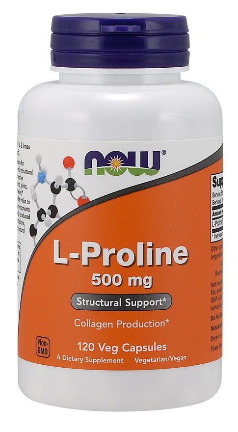 L - Proline, 500mg - 120 vcaps - VitaeSupps