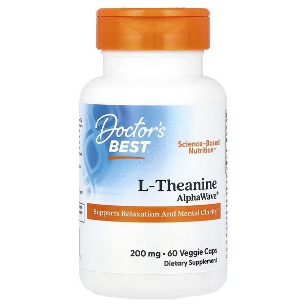 L - Theanine AlphaWave - 60 vcaps - VitaeSupps