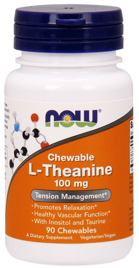 L - Theanine with Inositol and Taurine, 100mg - 90 chewables - VitaeSupps