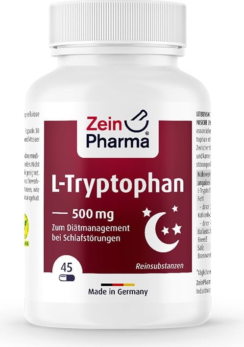 L - Tryptophan, 500mg - 45 vcaps - VitaeSupps