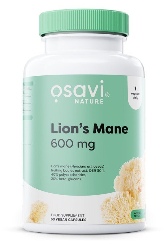 Lion's Mane, 600mg - 60 vegan caps - VitaeSupps