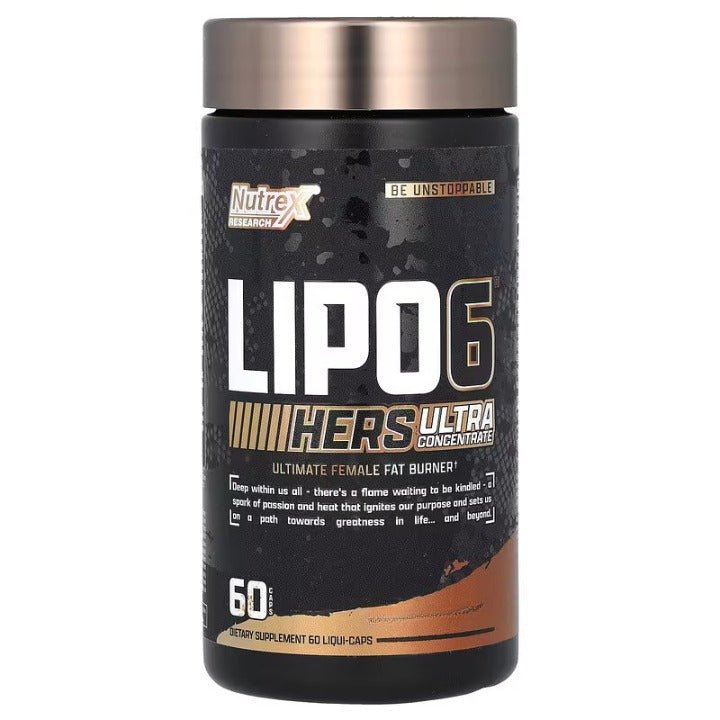 Lipo - 6 Black Hers Ultra Concentrate with Caffeine - 60 caps - VitaeSupps