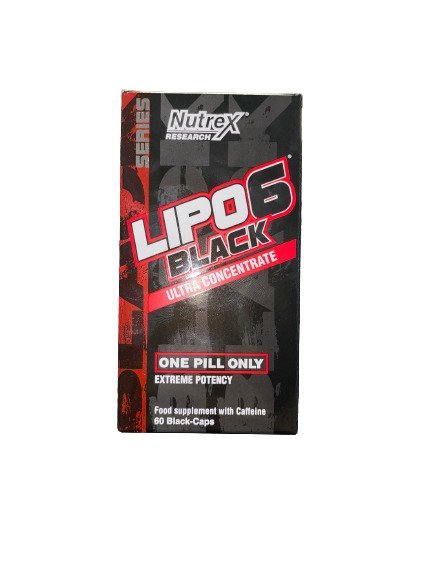 Lipo - 6 Black Ultra Concentrate, Extreme Potency - 60 black caps - VitaeSupps