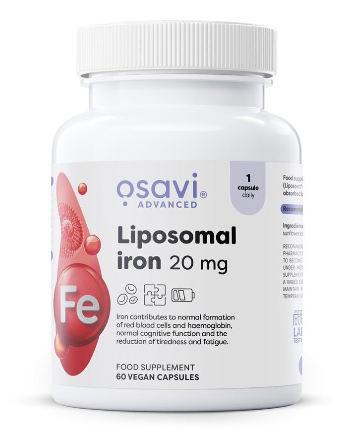 Liposomal Iron ( Eisen ) , 20mg - 60 vegan caps - VitaeSupps