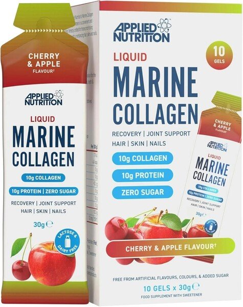 Liquid Marine Collagen, Cherry & Apple - 10 x 30g - VitaeSupps