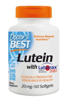 Lutein with Lutemax, 20mg - 60 softgels - VitaeSupps