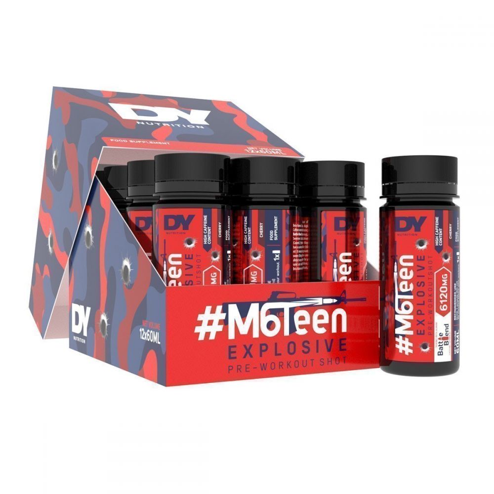 M6Teen Explosive Pre - Workout Shot, Mojito - 12 x 60ml. - VitaeSupps