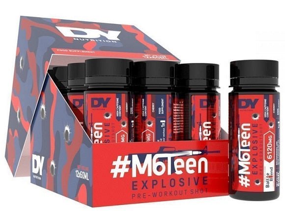 M6Teen Explosive Pre - Workout Shot, Peach - 12 x 60ml. - VitaeSupps
