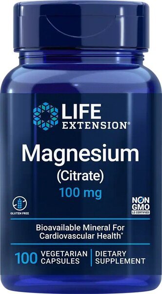 Magnesium (Citrate), 100mg - 100 vcaps - VitaeSupps