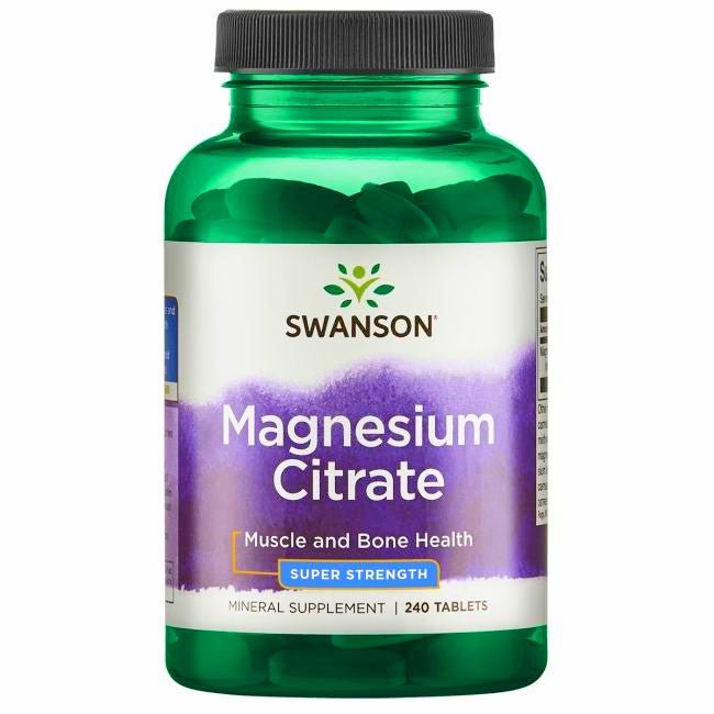 Magnesium Citrate, 225mg Super - Strength - 240 tablets - VitaeSupps