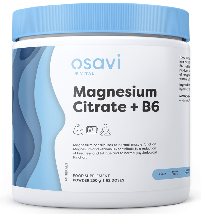 Magnesium Citrate + B6 Powder - 250 grams - VitaeSupps