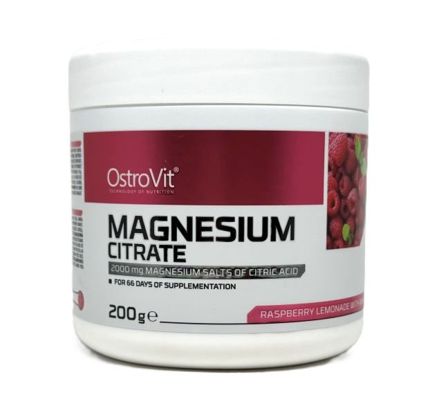 Magnesium Citrate, Raspberry Lemonade with Mint - 200 grams - VitaeSupps