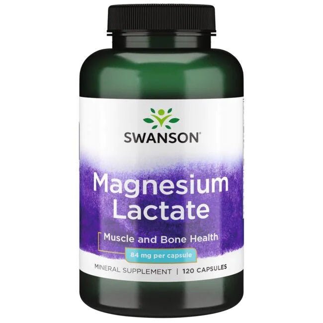 Magnesium Lactate, 84mg - 120 caps - VitaeSupps