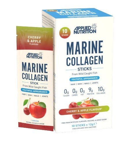 Marine Collagen Sticks, Cherry & Apple - 10 x 12g - VitaeSupps