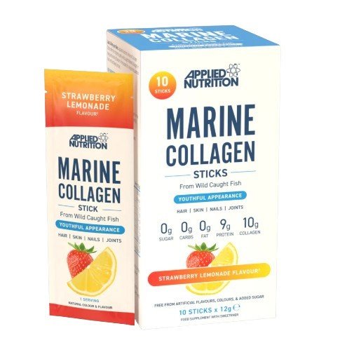 Marine Collagen Sticks, Strawberry Lemonade - 10 x 12g - VitaeSupps