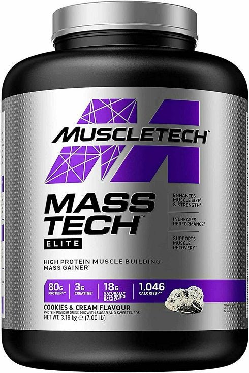Mass - Tech Elite, Cookies & Cream - 3180 grams - VitaeSupps