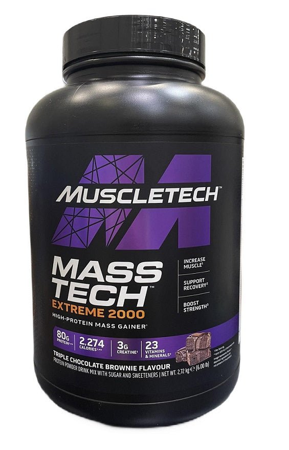 Mass - Tech Extreme 2000, Triple Chocolate Brownie - 2720 grams - VitaeSupps