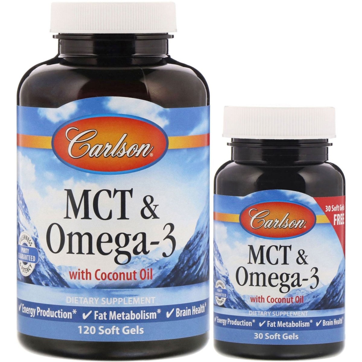 MCT & Omega - 3 - 120 + 30 softgels - VitaeSupps
