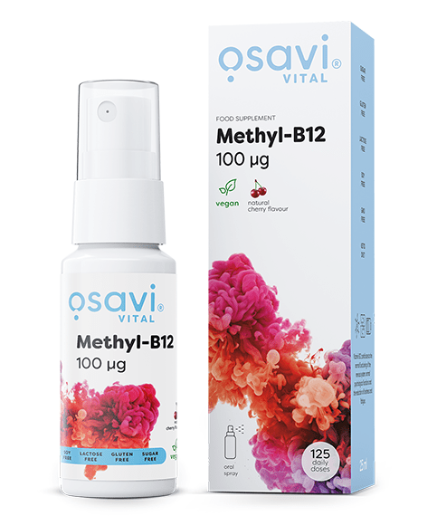 Methyl - B12 Oral Spray, 100mcg (Cherry) - 25 ml. - VitaeSupps