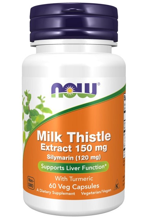 Milk Thistle Extract with Turmeric, 150mg - 60 vcaps - VitaeSupps