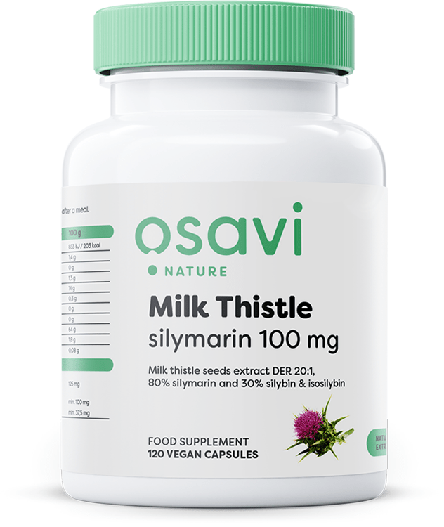Milk Thistle, Silymarin 100mg - 120 vegan caps - VitaeSupps