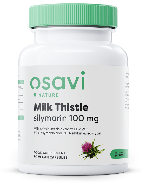 Milk Thistle, Silymarin 100mg - 60 vegan caps - VitaeSupps