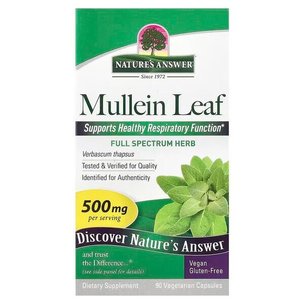 Mullein Leaf, 500mg - 90 vcaps - VitaeSupps