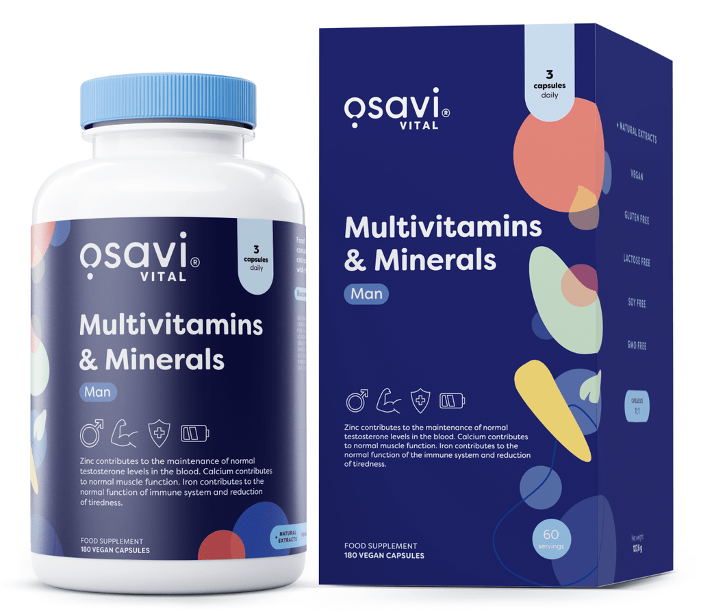 Multivitamins & Minerals Man - 180 vegan caps - VitaeSupps