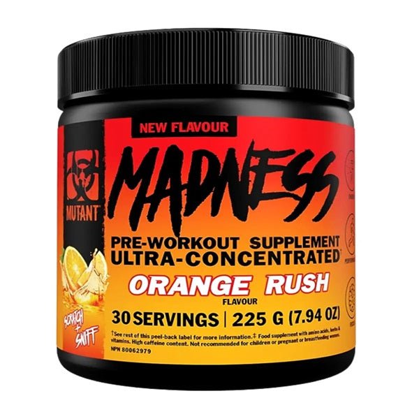 Mutant Madness, Orange Rush - 225 grams - VitaeSupps