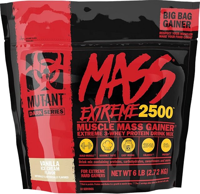 Mutant Mass Extreme 2500, Vanilla Ice Cream - 2720 grams - VitaeSupps