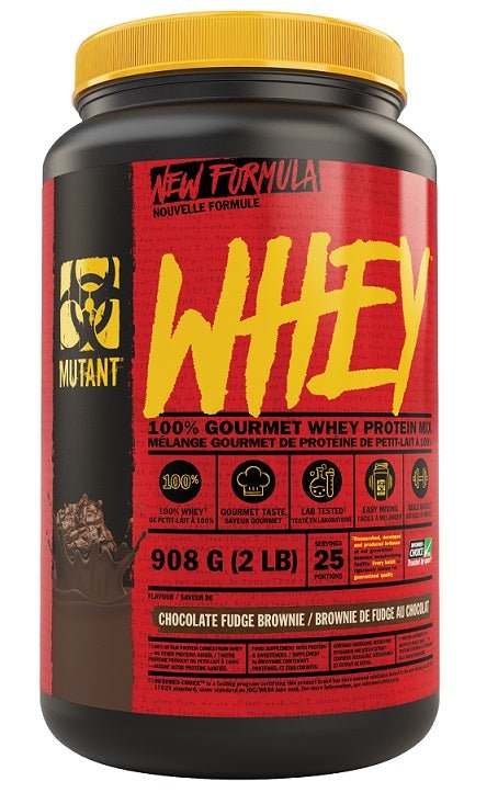 Mutant Whey, Chocolate Fudge Brownie - 908 grams - VitaeSupps