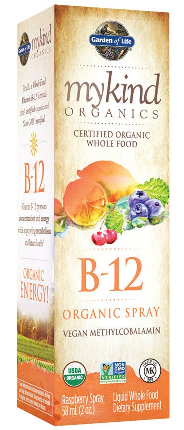 Mykind B - 12 Spray, Raspberry - 58 ml. - VitaeSupps