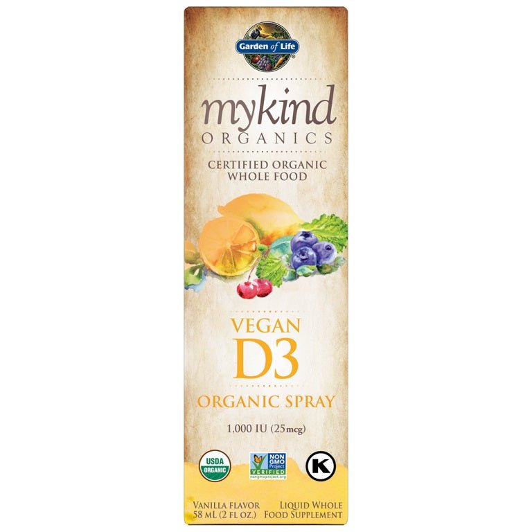 Mykind Vegan D3 Spray, 1000 IU (Vanilla) - 58 ml. - VitaeSupps