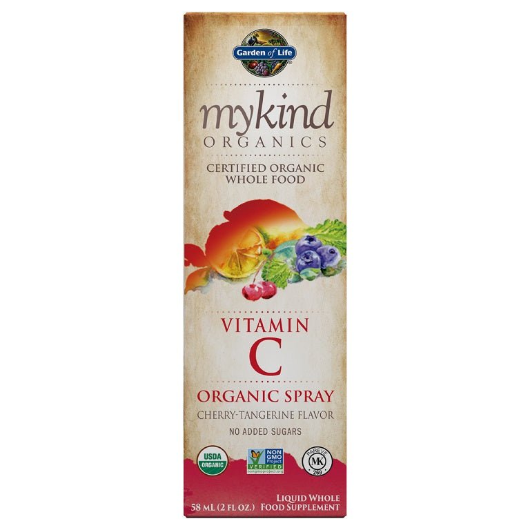 Mykind Vitamin C Spray, Cherry - Tangerine - 58 ml. - VitaeSupps