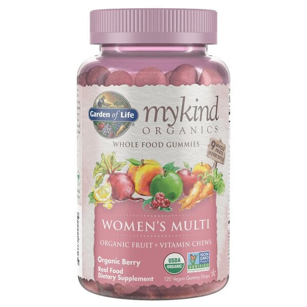 Mykind Women's Multi Gummies, Organic Berry - 120 vegan gummy drops - VitaeSupps