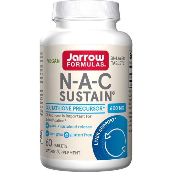 N - A - C Sustain, 600mg - 60 tablets - VitaeSupps